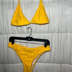 SHEIN Yellow Bikini